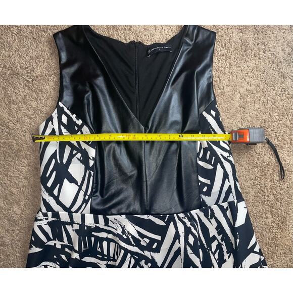+Black and White Patterned Dress - Picture 3 of 6